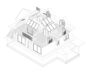 Modello del residenziale in 3D
